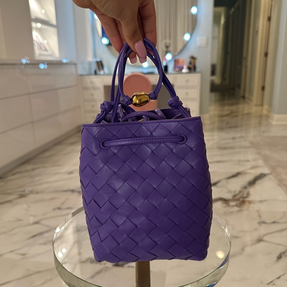 NWT Bottega Veneta Mini Intrecciato Shoulder Bag